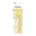 MIDORI Brass 0.3mm Thin Decorative Ruler, 3.9in, Drafting Tools