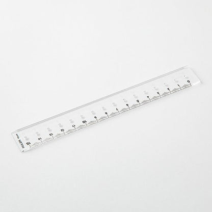 Midori 42293006 Ruler 5.9 inches (15 cm), Transparent A