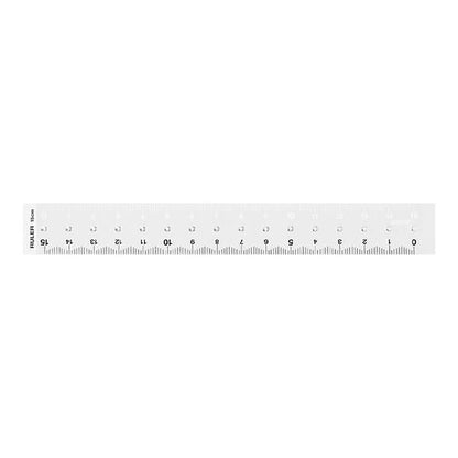 Midori 42293006 Ruler 5.9 inches (15 cm), Transparent A