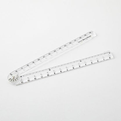 Midori 42301006 Multi Ruler, 11.8 inches (30 cm), Transparent A