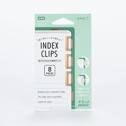 Metal Index Clips Bronze