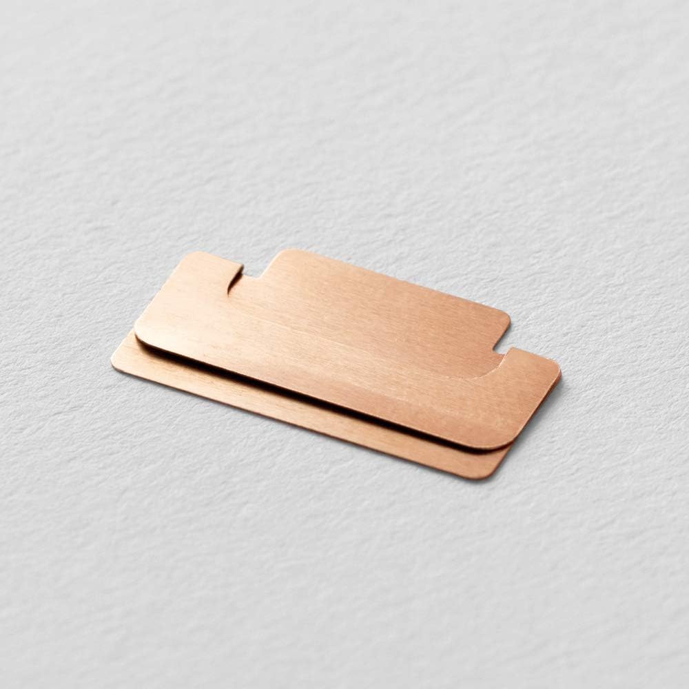 Metal Index Clips Bronze
