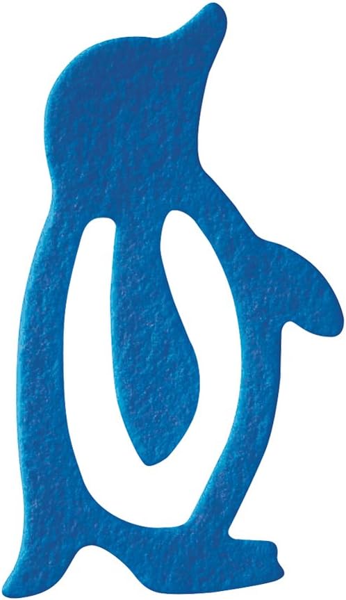 Designphil Penguin Index Clips - Assorted Colours, 18 Pieces, Made from 51% Recycled Paper, 1.5 Inches