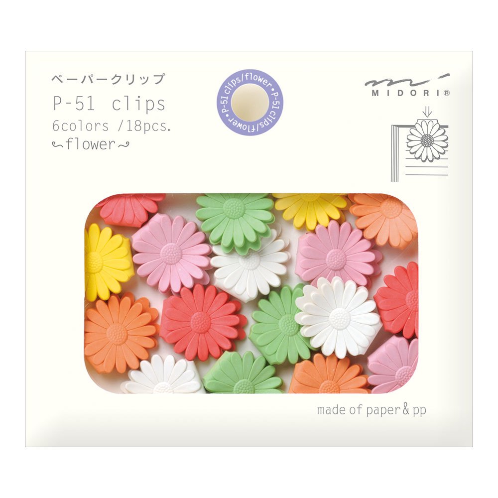 Midori P-51 Clips - Flower
