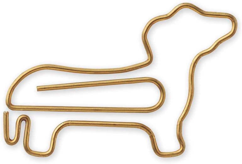 Midori Paper Clip, D-Clips Mini Box, Dachshund, 12 Pieces (43345006