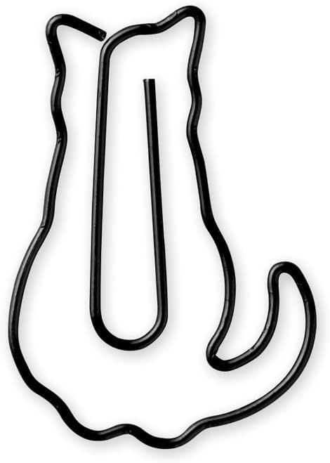 Midori Paper Clip, D-Clips Mini Box, Sitting Cat, 12 Pieces (43349006
