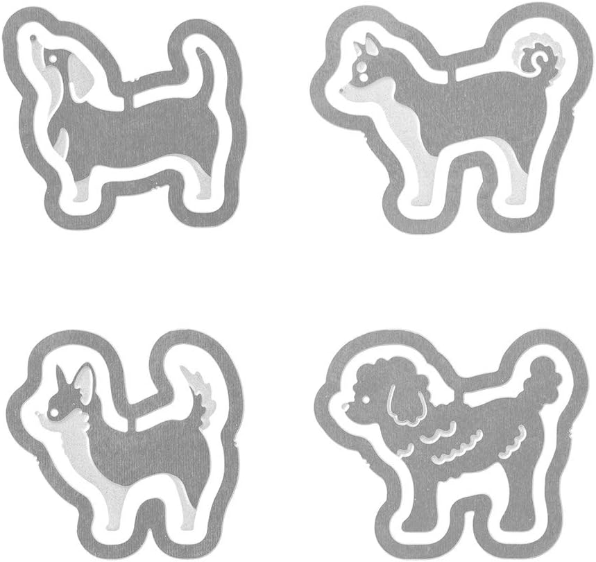 Midori 43356006 Etching Clips, Dogs Pattern
