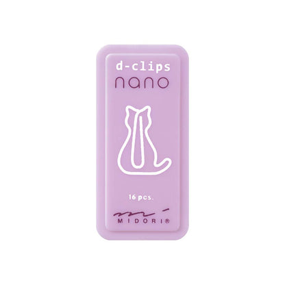 Midori 43377006 Deep Clips Nano Cat Pattern