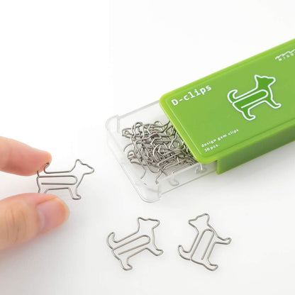 Midori D-clips 43386-006 Dog Paper Clips (Pack of 20