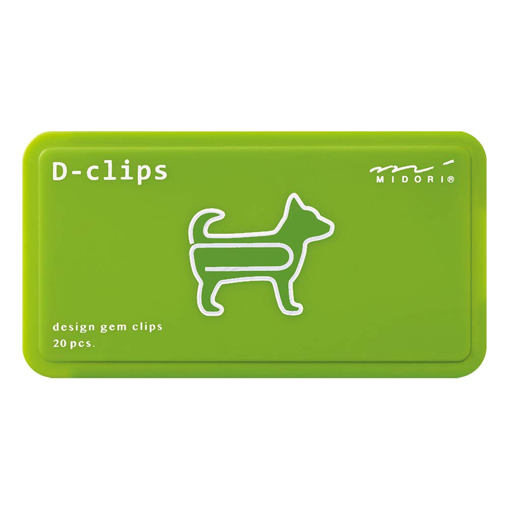 Midori D-clips 43386-006 Dog Paper Clips (Pack of 20
