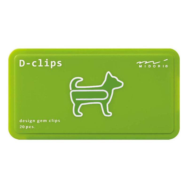 Midori D-clips 43386-006 Dog Paper Clips (Pack of 20