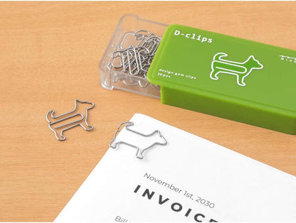 Midori D-clips 43386-006 Dog Paper Clips (Pack of 20