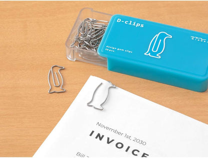 Midori 43392-006 Paperclip Penguin 20 Paper Clips