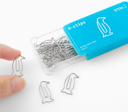 Midori 43392-006 Paperclip Penguin 20 Paper Clips
