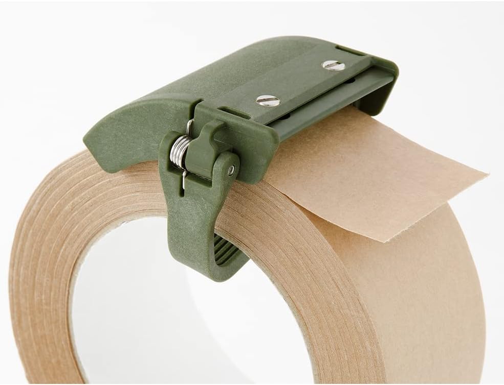 MIDORI Craft Tape Cutter, Khaki, 49094006, ABS + Fiberglass + POM + Stainless Steel, Tape Label Dispenser