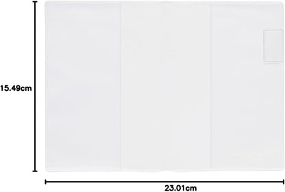 Midori 49358006 – Crystal Clear Plastic Case for Notebook, Size S