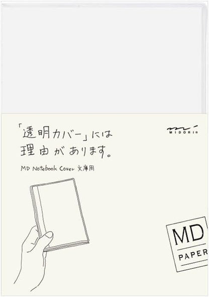 Midori 49358006 – Crystal Clear Plastic Case for Notebook, Size S