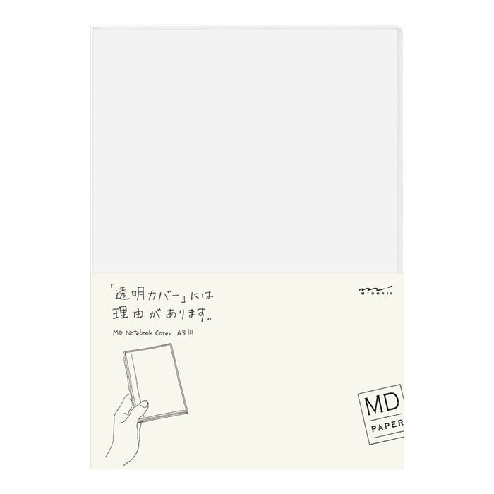 Midori 49360006 – Clear Plastic Case for Notebook, A5