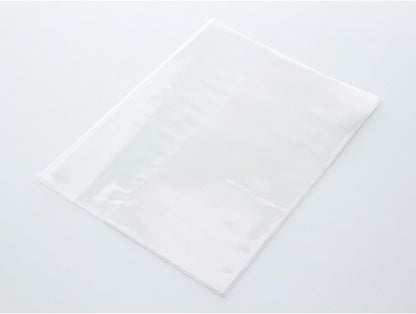 Midori- Clear Cover for MD Notebook &ltL> Funda de plástico Transparente para Cuaderno, tamaño L, L (49390006