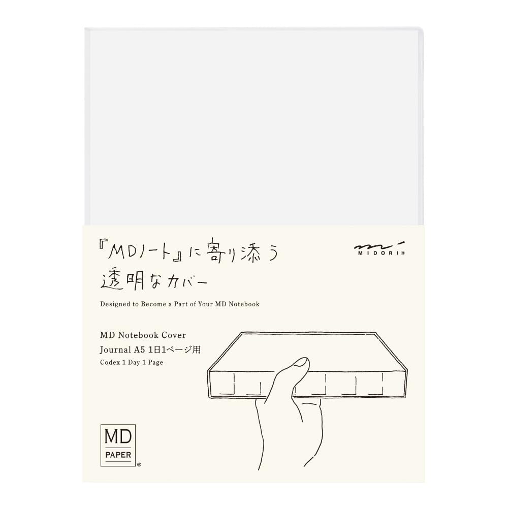 デザインフィル Midori 49566006 MD Notebook Cover, A5, For 1 Page Per Day