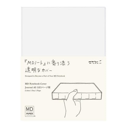デザインフィル Midori 49566006 MD Notebook Cover, A5, For 1 Page Per Day