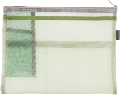 Midori Multi-Pouch, Pen & Tool Pouch, B5, Mesh, Midori, 100%