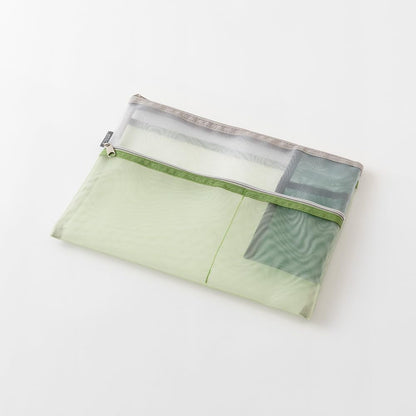 Midori Multi-Pouch, Pen & Tool Pouch, B5, Mesh, Midori, 100%