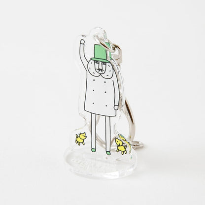 Midori 62238006 Acrylic Key Holder, Ossu Pattern, 30th Anniversary