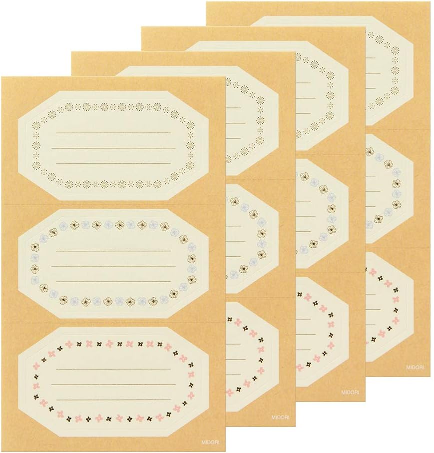 Hexagon Sticky Labels 12 Pieces