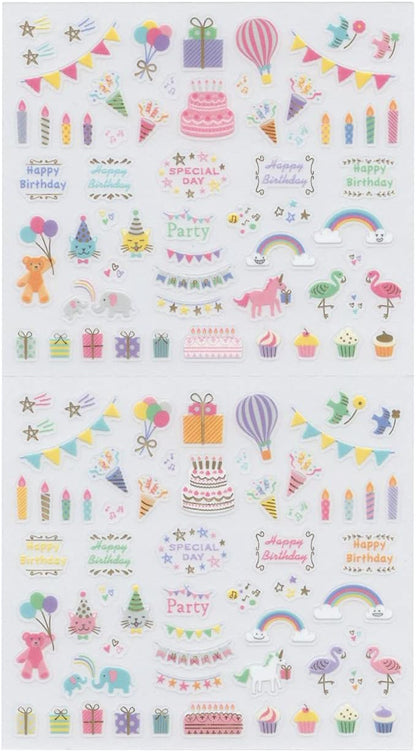 82459-006 Notebook Stickers, Anniversary, Birthday Pattern, Sticker Decoration