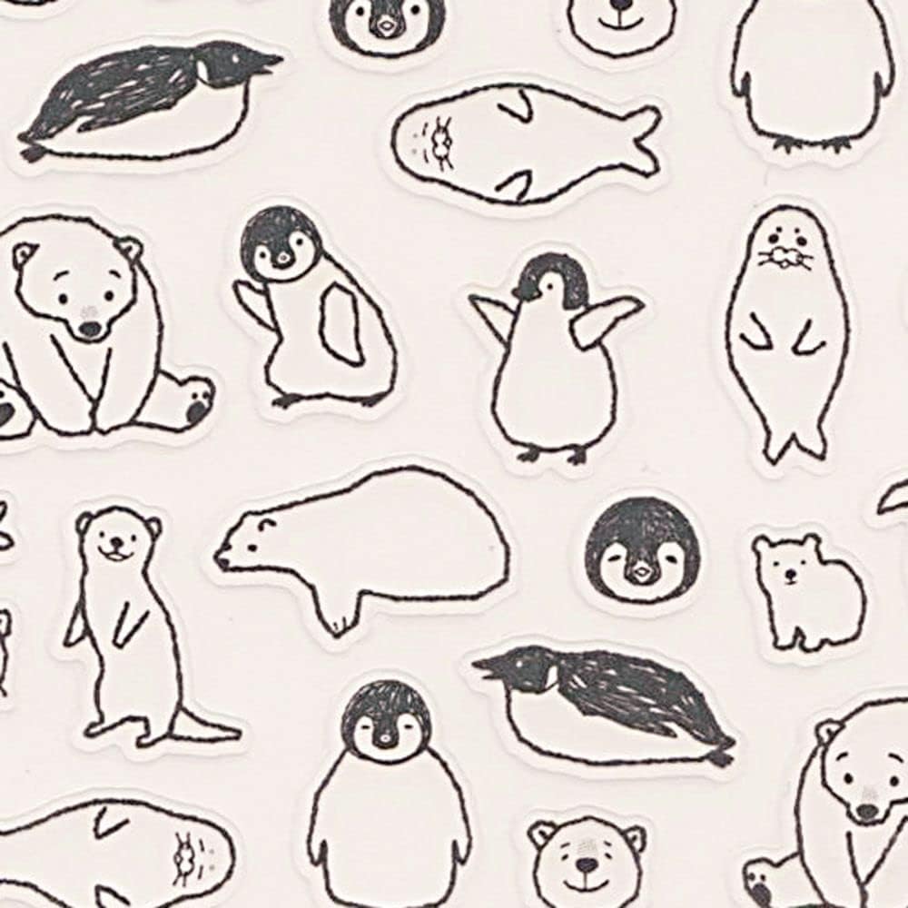 Designphil Notebook Sticker, Removable Talking Sticker, Sea Animal Pattern