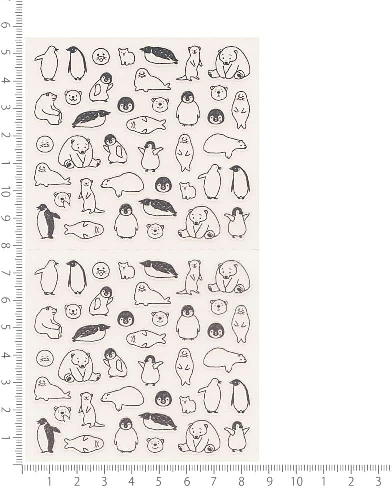 Designphil Notebook Sticker, Removable Talking Sticker, Sea Animal Pattern