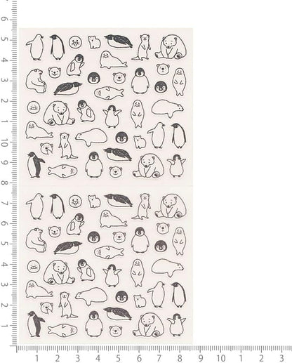 Designphil Notebook Sticker, Removable Talking Sticker, Sea Animal Pattern