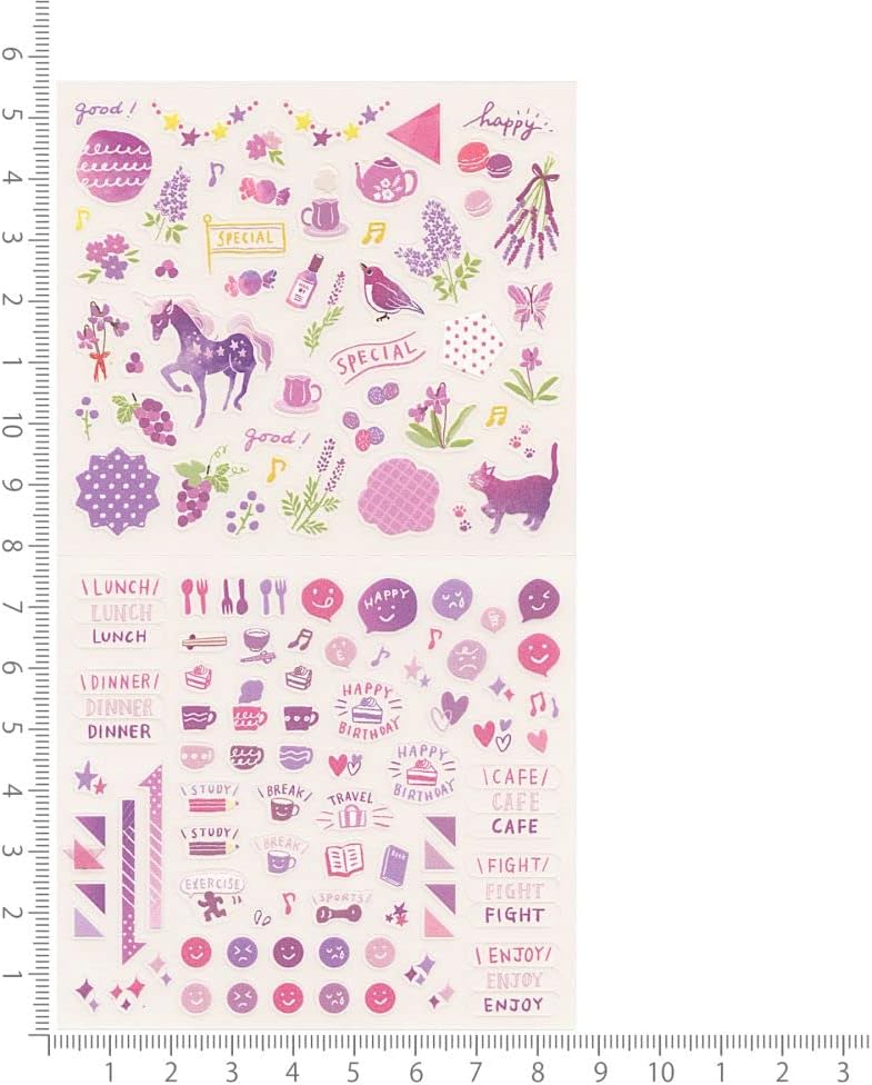 82562006 Single Colour Self-Adhesive Removable Notebook Stickers