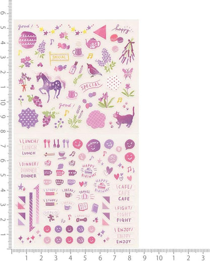 82562006 Single Colour Self-Adhesive Removable Notebook Stickers