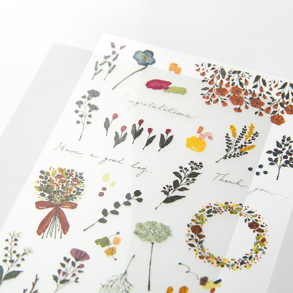 Midori Seal 82580006 Decal Motif Floral Print