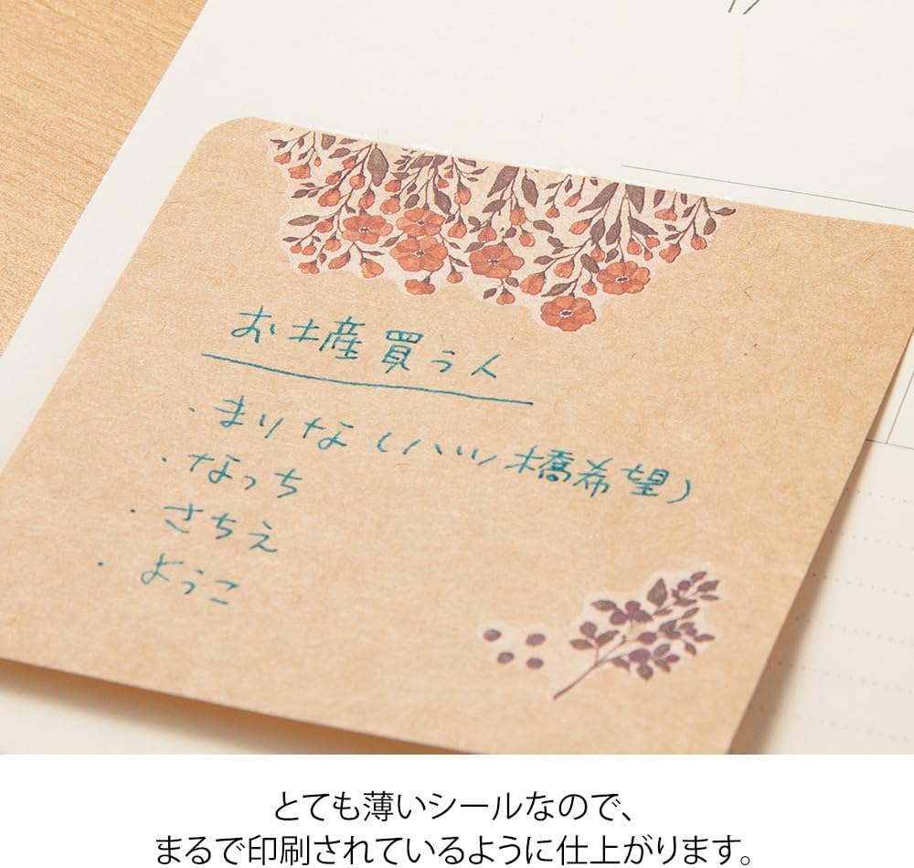 Midori Seal 82580006 Decal Motif Floral Print