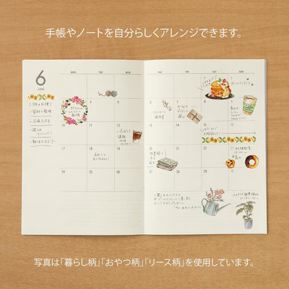 Midori 82584006 Sticker Decal Snack Pattern