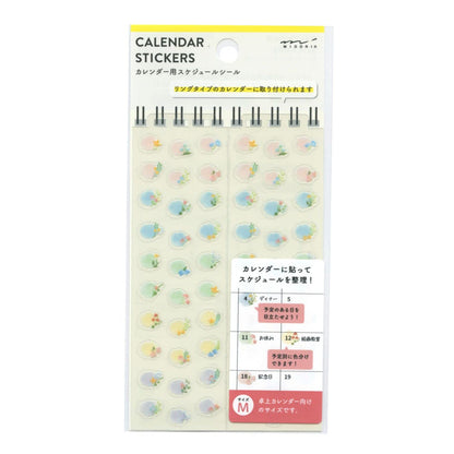 Midori 82599 Day planner sticker/sticker for desk calendar schedule sticker M 【flower pattern】