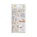 82639006 Peel and Stick Masking Stickers, 2 Pieces, Floral Pattern, Notebook, Decoration, Cute