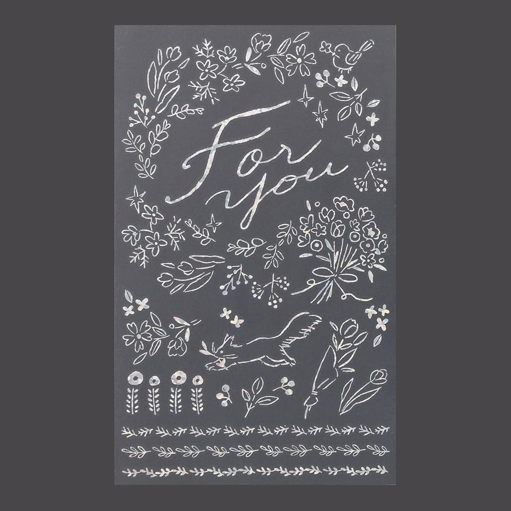 Midori 82651006 Sticker Decal Foil Gift Pattern