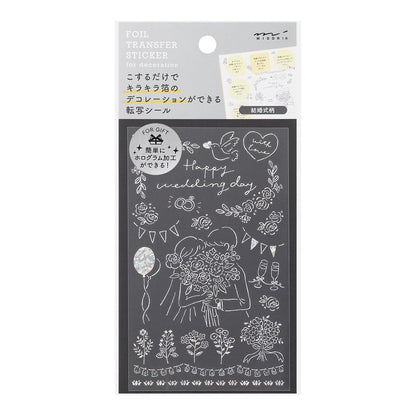 Midori 82652006 Sticker Decal Foil Wedding Pattern