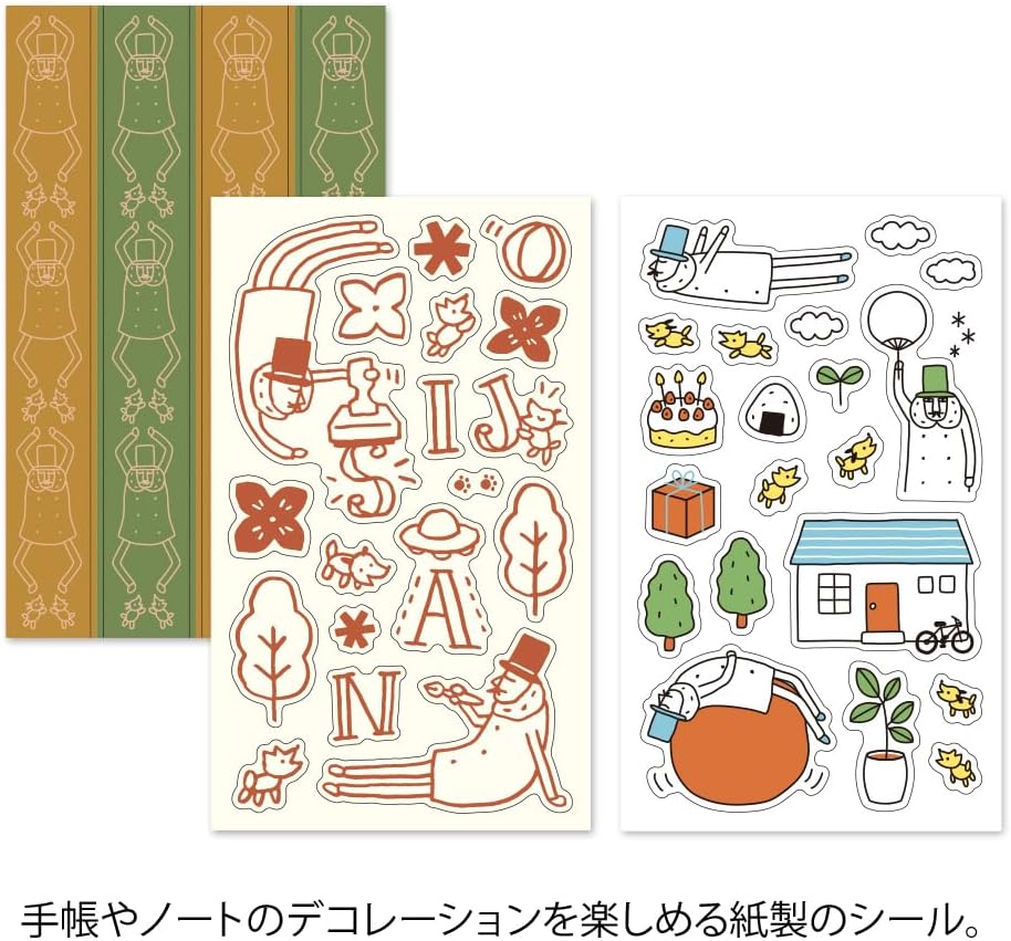 Midori 82691006 Sticker Decoration A Pattern Ojisan 30th Anniversary