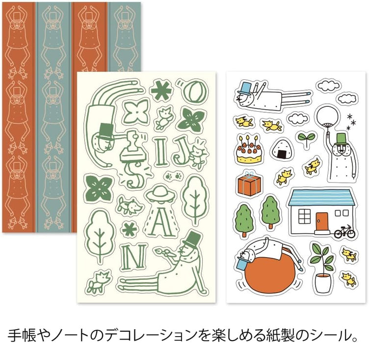 Midori 82692006 Sticker Decoration B Pattern Ojisan 30th Anniversary