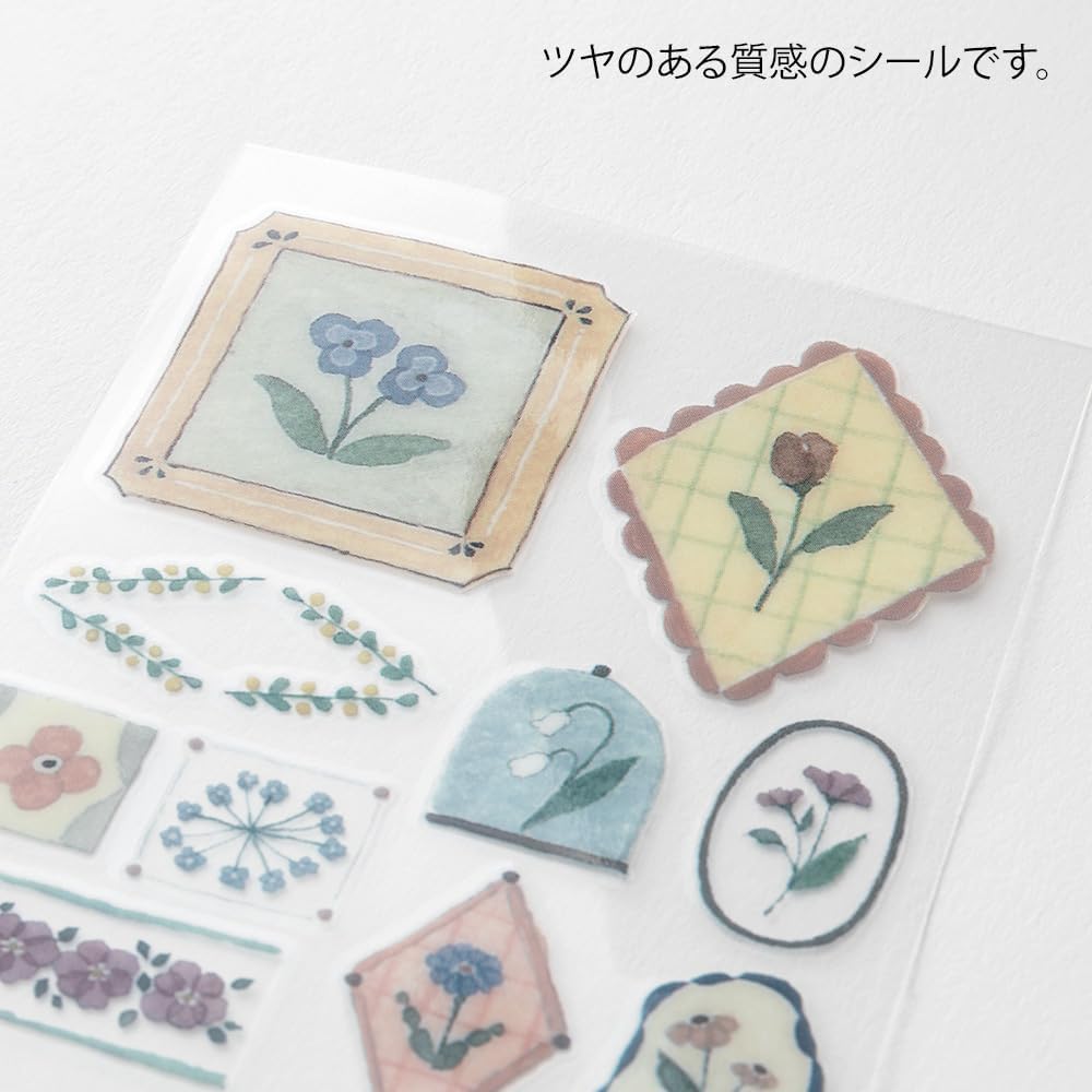 Midori 82697006 Sticker Transfer, Glossy, Floral Print
