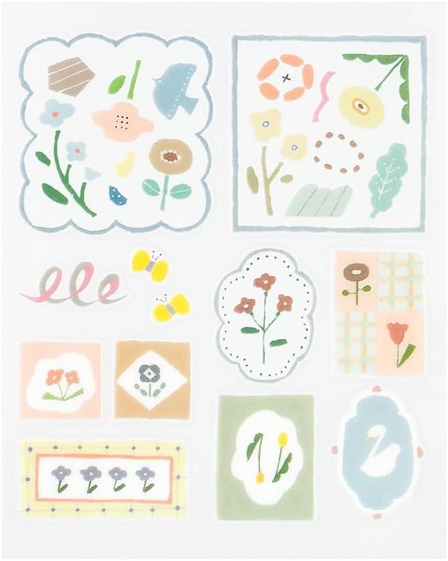 Midori 82698006 Seal Decal Glossy Tile Scandinavian Pattern