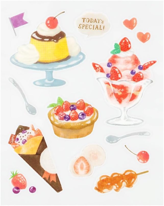 Midori 82699006 Seal Decal Glossy Snack Pattern