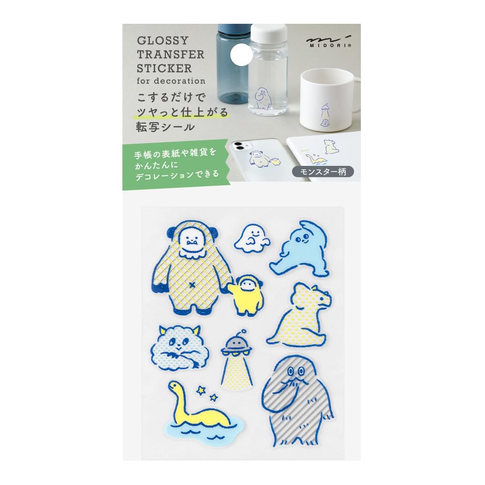 Midori Seal Decal Glossy Monster Pattern 82701006