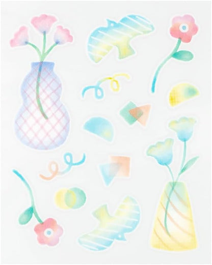 Midori Seal Decal Glossy Vase Pattern 82702006