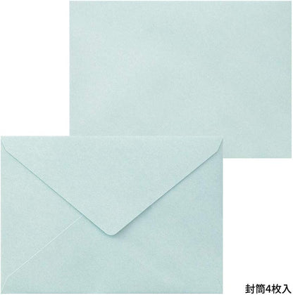 Letter Press, Blue Flower Frame